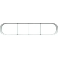 Discount Højbed Grøn 400 x 80 x 44 cm Stål Plantningsbænke