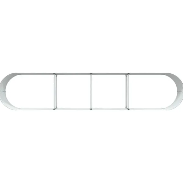 Discount Højbed Grøn 400 x 80 x 44 cm Stål Plantningsbænke