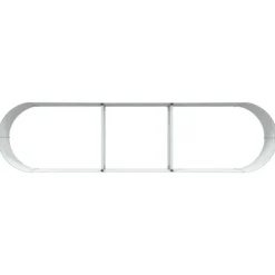 vidaXL Plantningsbænke^Højbed Grøn 320 x 80 x 44 cm Stål