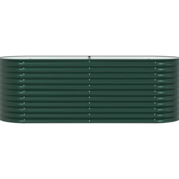 Clearance Højbed Grøn 240 x 80 x 81 cm Stål Plantningsbænke