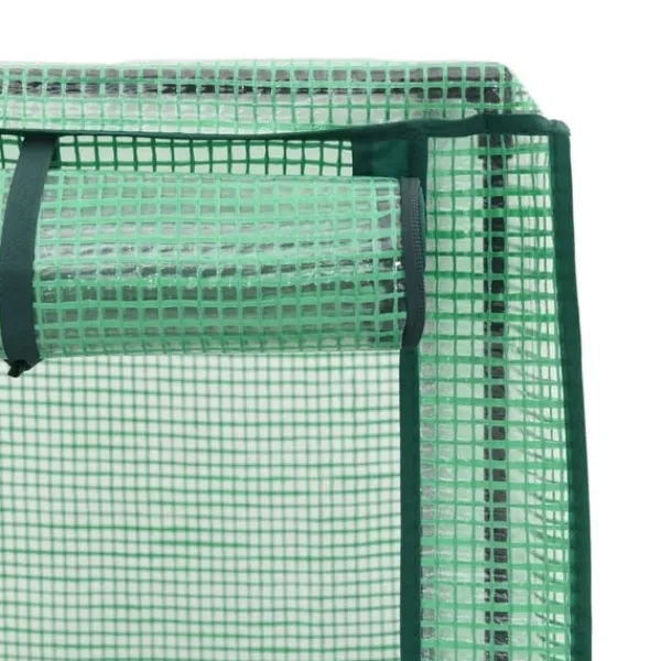 Sale højbed med drivhusovertræk 40x40x139 cm rattan-look Drivhus