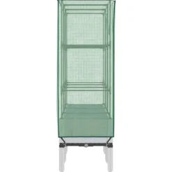 vidaXL Drivhus^højbed med drivhusovertræk 120x40x140 cm rattan-look