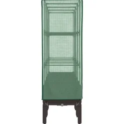 Hot højbed med drivhusovertræk 160x40x140 cm rattan-look Drivhus