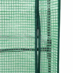 vidaXL Drivhus^højbed med drivhusovertræk 120x40x138 cm rattan-look