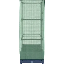 Sale højbed med drivhusovertræk 80x40x123 cm rattan-look Drivhus