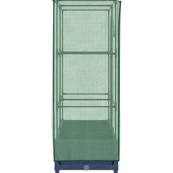 Sale højbed med drivhusovertræk 80x40x123 cm rattan-look Drivhus