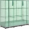 højbed med drivhusovertræk 120x40x123 cm rattan-look Drivhus