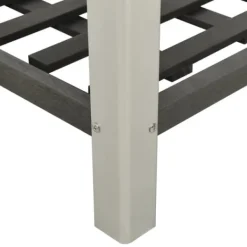 vidaXL Krukker & Plantebeholdere^højbed med hylde 50x50x90 cm WPC grå - Plantekrukker