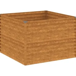 New højbed 100x100x69 cm cortenstål - Plantekrukker Krukker & Plantebeholdere
