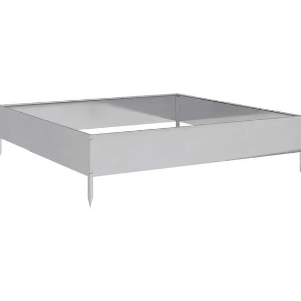 Clearance højbed 100x100x26 cm galvaniseret stål Plantningsbænke