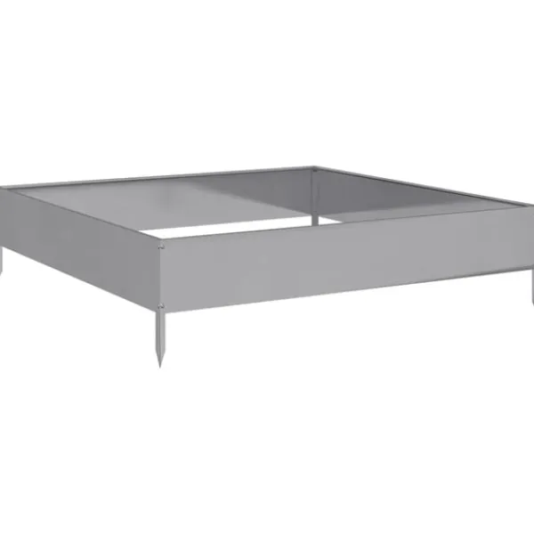 Clearance højbed 100x100x26 cm galvaniseret stål Plantningsbænke