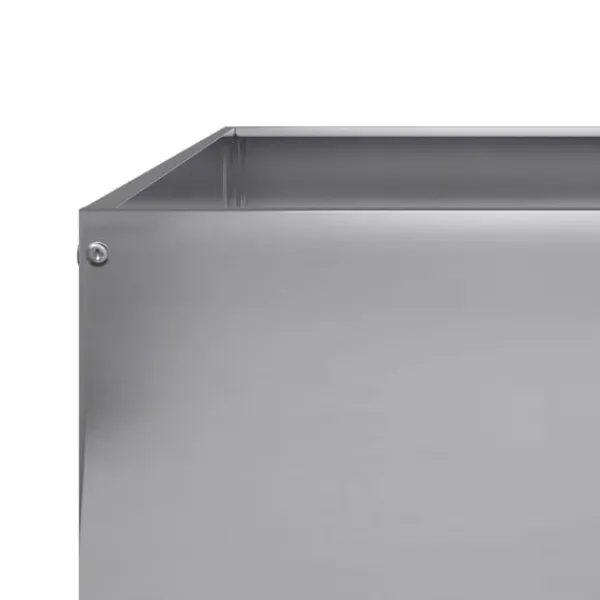 Clearance højbed 100x100x26 cm galvaniseret stål Plantningsbænke