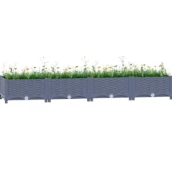 vidaXL Krukker & Plantebeholdere^højbed 160x40x23 cm polypropylen - Plantekrukker