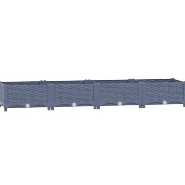 vidaXL Krukker & Plantebeholdere^højbed 160x40x23 cm polypropylen - Plantekrukker