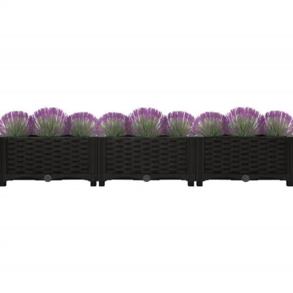 vidaXL Krukker & Plantebeholdere^højbed 120x40x23 cm polypropylen - Plantekrukker