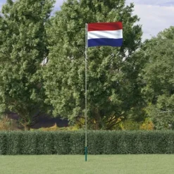 Outlet Holland flag og flagstang 5,55 m aluminium - Flag & vimpler Flag & Vindposer