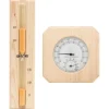 Online 2-i-1 saunasæt hygrometer og timeglas massivt fyrretræ Sauna
