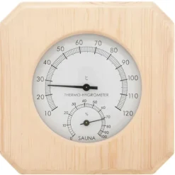 Online 2-i-1 saunasæt hygrometer og timeglas massivt fyrretræ Sauna