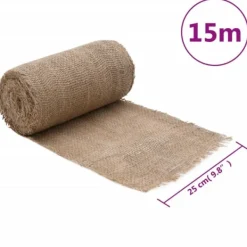 Discount juterulle 0,25x15 m 200 gsm 100 % jute - Indretning Haveduge