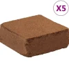 vidaXL Kompostering^kokosblokke 5 stk. 5 kg pr. stk. 25 kg i alt