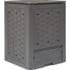 vidaXL Kompostering^kompostbeholder til haven 300 l 60 x 60 x 83 cm brun - Kompostbeholdere