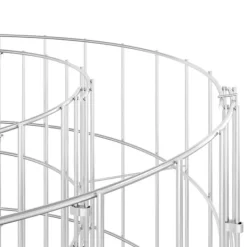 vidaXL Kompostering^kompostbeholder Ø100x50 cm galvaniseret stål - Kompostbeholdere