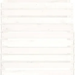 Clearance kompostbeholder 80x80x78 cm massivt fyrretræ hvid - Kompostbeholdere Kompostering