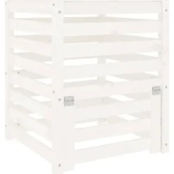 Sale kompostbeholder 63,5x63,5x77,5 cm massivt fyrretræ Hvid - Kompostbeholdere Kompostering