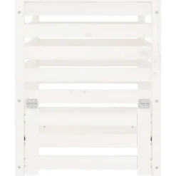 Sale kompostbeholder 63,5x63,5x77,5 cm massivt fyrretræ Hvid - Kompostbeholdere Kompostering