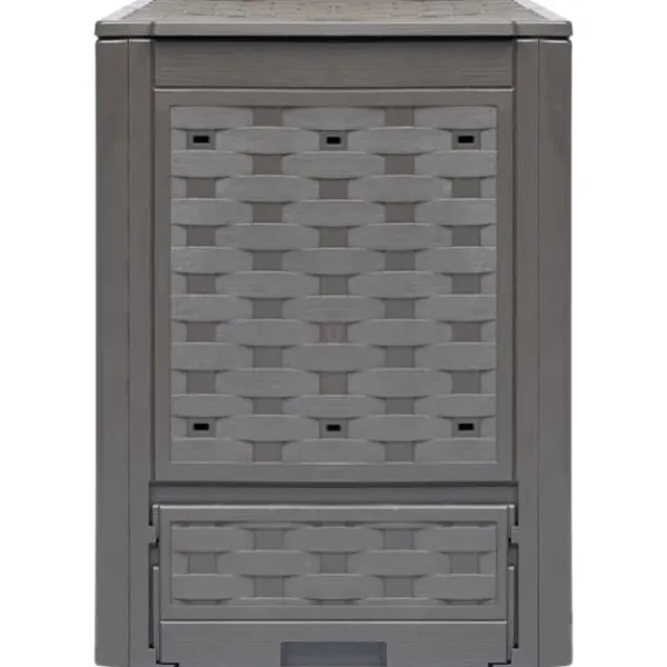 Clearance kompostbeholdere 2 stk. 60 x 60 x 83 cm 600 l brun - Kompostbeholdere Kompostering