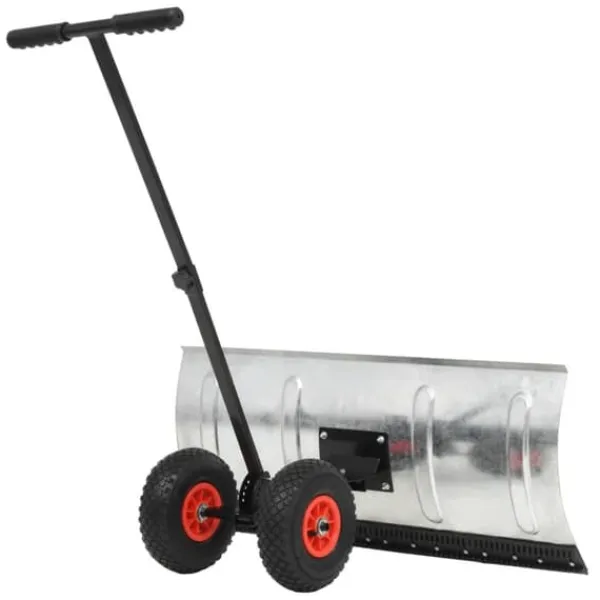 vidaXL Snerydning^manuel snerydder med hjul 100 x 44 cm - Sneskovle