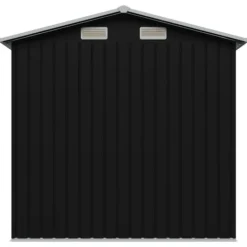 Best opbevaringsskur til haven 204x132x186 cm stål antracitgrå - Skure & Redskabsskure Skure, Garager & Carports