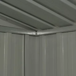 Best opbevaringsskur til haven 204x132x186 cm stål antracitgrå - Skure & Redskabsskure Skure, Garager & Carports