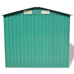 vidaXL Skure, Garager & Carports^opbevaringsskur til haven 204x132x186 cm metal grøn - Skure & Redskabsskure