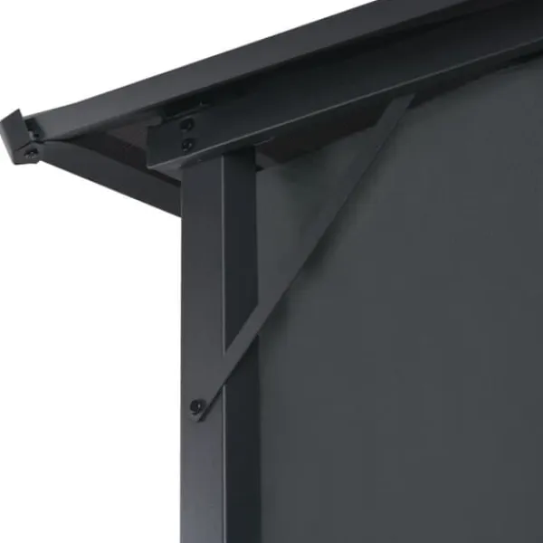 Clearance pavillon med gardin aluminium 3 x 3 m sort - Festtelte & havepavilloner Telte & Lysthuse