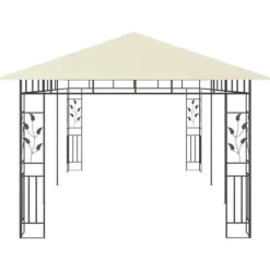 Discount pavillon med myggenet 6x3x2,73 cm cremefarvet - Festtelte & havepavilloner Telte & Lysthuse
