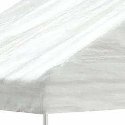 Discount pavillon med tag 13,38x4,08x3,22 m polyethylen hvid - Festtelte & havepavilloner Telte & Lysthuse