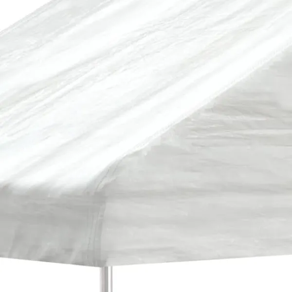 vidaXL Telte & Lysthuse^pavillon med tag 8,92x2,28x2,69 m polyethylen hvid - Festtelte & havepavilloner