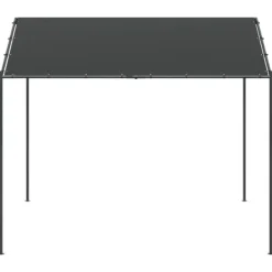 vidaXL Telte & Lysthuse^pavillon 4x4 m stål og stof antracitgrå - Festtelte & havepavilloner