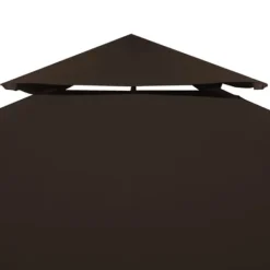 vidaXL Telte & Lysthuse^pavillontopdække 2 niveauer 3x3 m 310 g/m² brun - Festtelte & havepavilloner – tage
