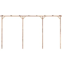 Sale pergola 385x40x205 cm bambus - Havebuer, espalierer & pergolaer Buer, Spalier, Lysthuse Uden Tag