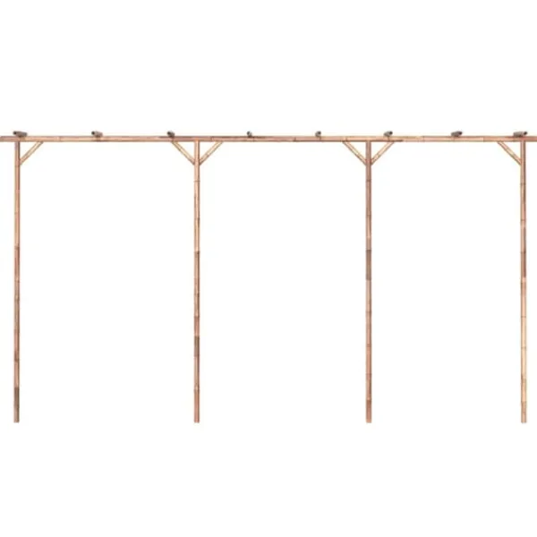 Sale pergola 385x40x205 cm bambus - Havebuer, espalierer & pergolaer Buer, Spalier, Lysthuse Uden Tag
