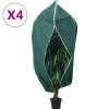 vidaXL Haveduge^plantebeskyttelse med lynlås 4 stk. 70 g/m² 3,93x3,5 m