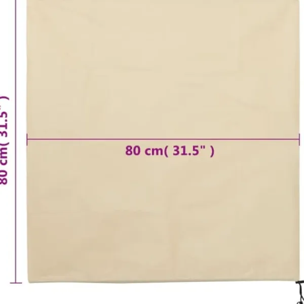 vidaXL Haveduge^plantebeskyttelse med snore 4 stk. 70 g/m² 0,8x0,8 m - Havearbejde – tilbehør