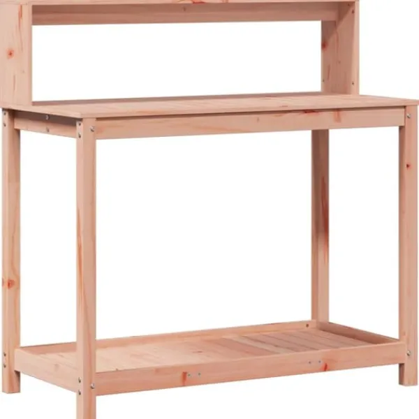 vidaXL Plantningsbænke^plantebord med hylder 108x50x109,5 cm massivt douglasgran - Planteborde