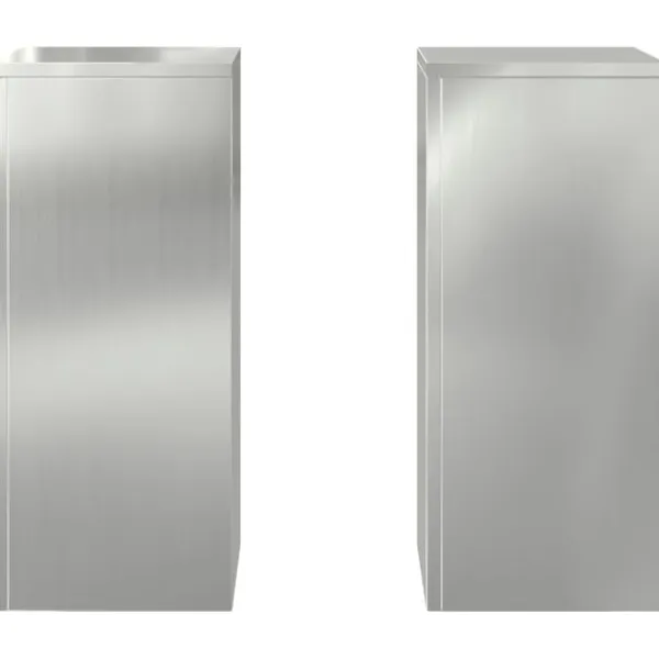 vidaXL Plantestativer^Planteholdere 2 pcs Sølv 24 x 24 x 55 cm Galvaniseret stål