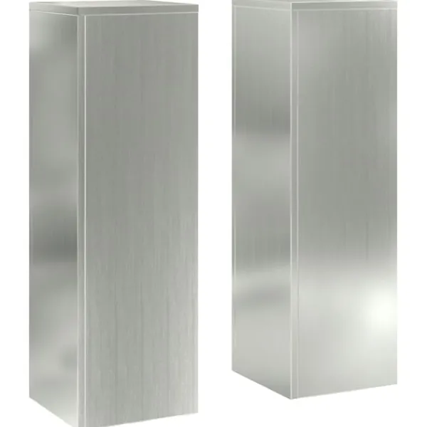Hot Planteholdere 2 pcs Sølv 24 x 24 x 75 cm Galvaniseret stål Plantestativer