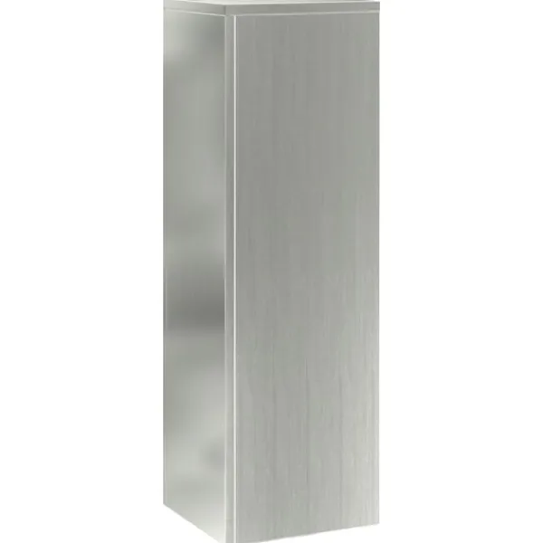 Hot Planteholdere 2 pcs Sølv 24 x 24 x 75 cm Galvaniseret stål Plantestativer