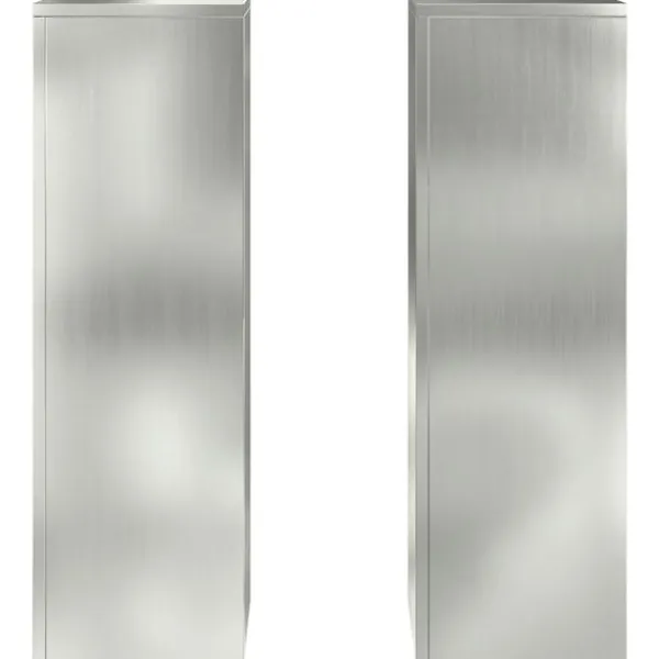 Hot Planteholdere 2 pcs Sølv 24 x 24 x 75 cm Galvaniseret stål Plantestativer