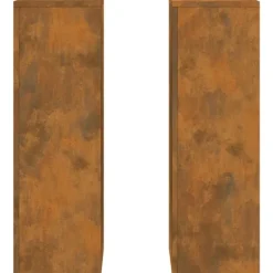 Online Planteholdere 2 pcs Rusten 24 x 24 x 75 cm Forvitret stål Krukker & Plantebeholdere